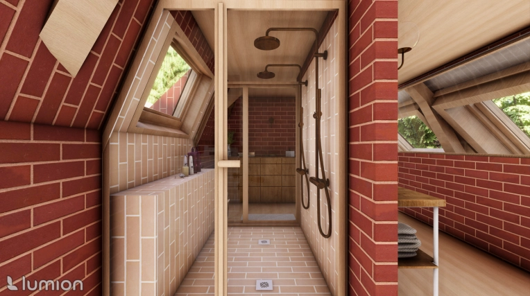 Industrial, Vintage, Bathroom