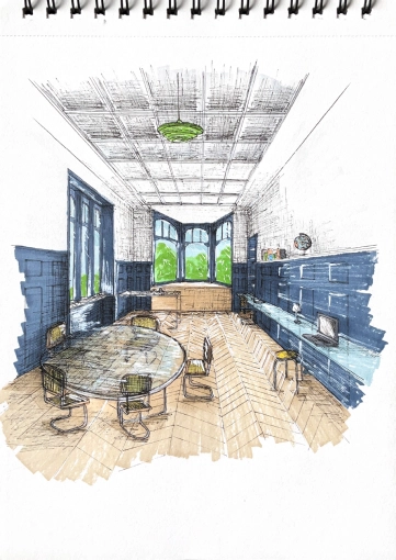 Contemporary, Vintage, Office