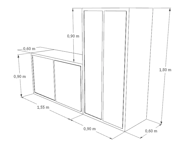 Contemporary, Dressing, Plan