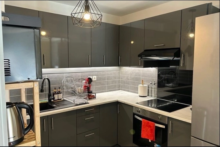 Minimalist, Kitchen, Full Project, Shopping list, 3D ambiance