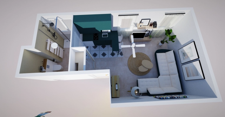 Contemporary, Flats / Apartments