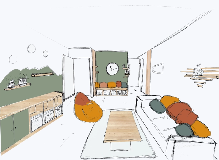 Minimalist, Flats / Apartments, Nature, Living room