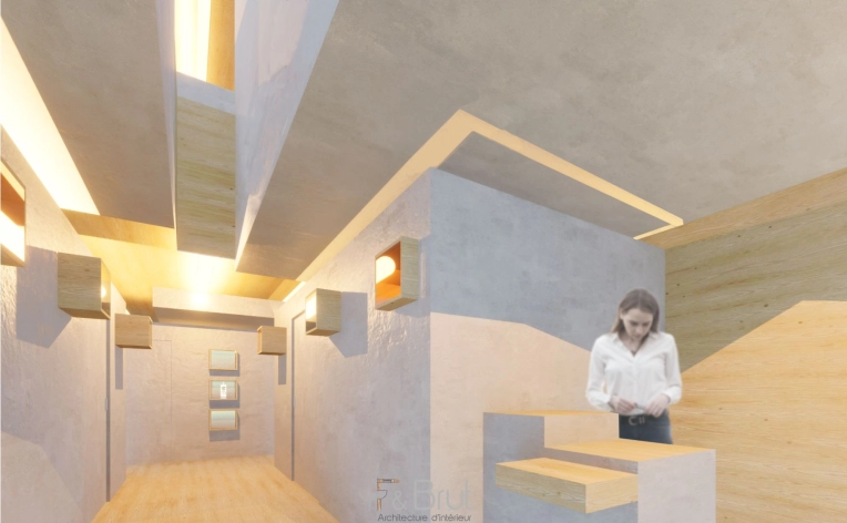 Minimalist, Retail / store, Full Project, 3D ambiance