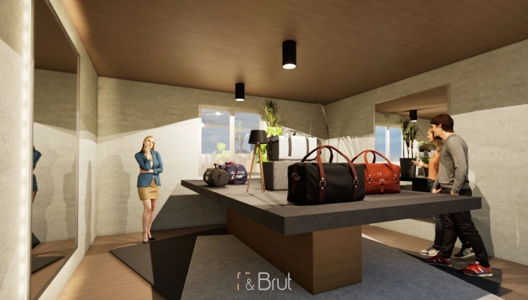 Minimalist, Retail / store, 3D ambiance