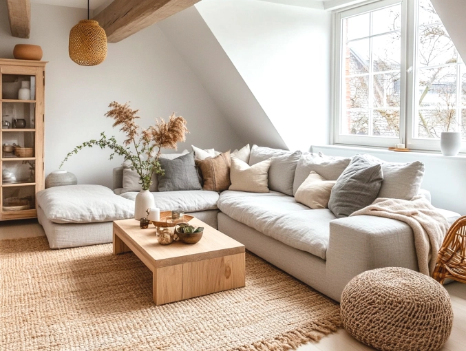 Bohemian, Scandinavian, Living room, Consultation Visit, Full Project, Shopping list