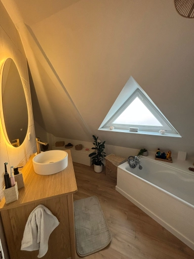 Scandinavian, Bathroom, Full Project