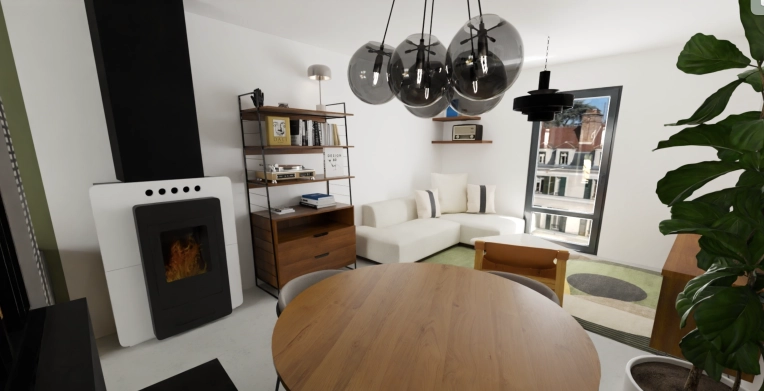 Minimalist, Contemporary, Vintage, Living room, Consultation Visit, Full Project, Coach shopping, Creation of exclusive furniture, 3D ambiance