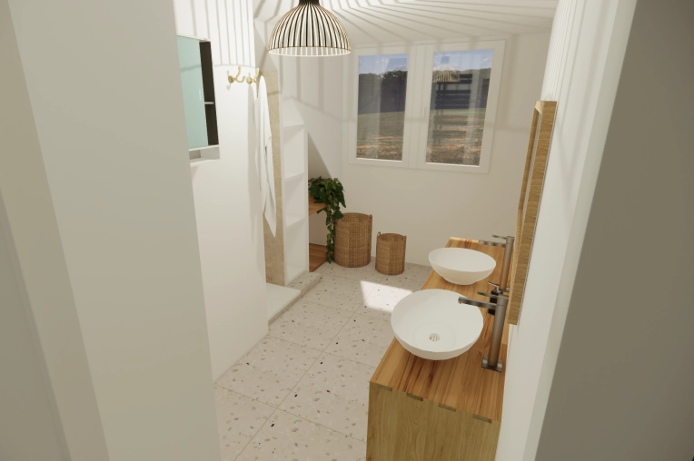 Bohème, Minimaliste, Contemporain, Scandinave, Salle de bain, Feng Shui, Visite conseil, Projet complet, Home staging, Liste shopping, 3D d'ambiance