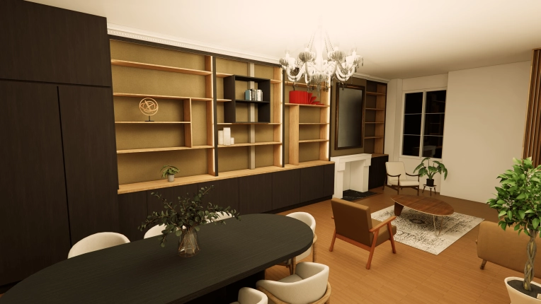 Minimaliste, Chic, Nature, Feng Shui, Salon / séjour, Visite conseil, Projet complet, Home staging, Création de meubles, 3D d'ambiance