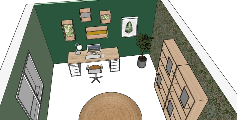 Bohemian, Nature, Office, 3D ambiance