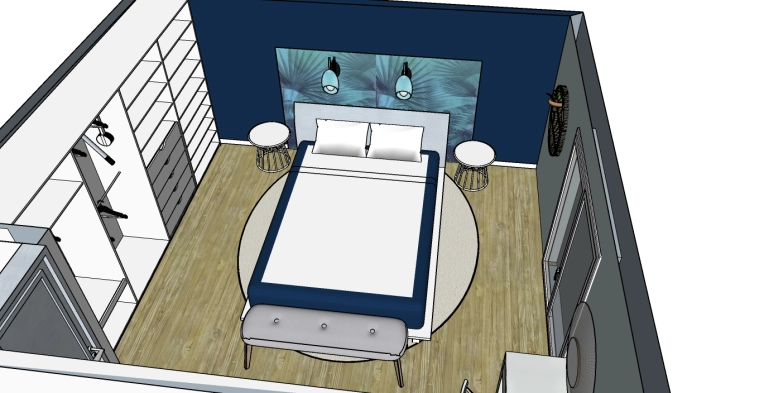 Minimalist, Contemporary, Room, 3D ambiance