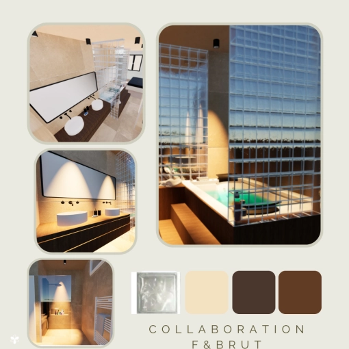 Contemporary, Bathroom, Chic, 3D ambiance