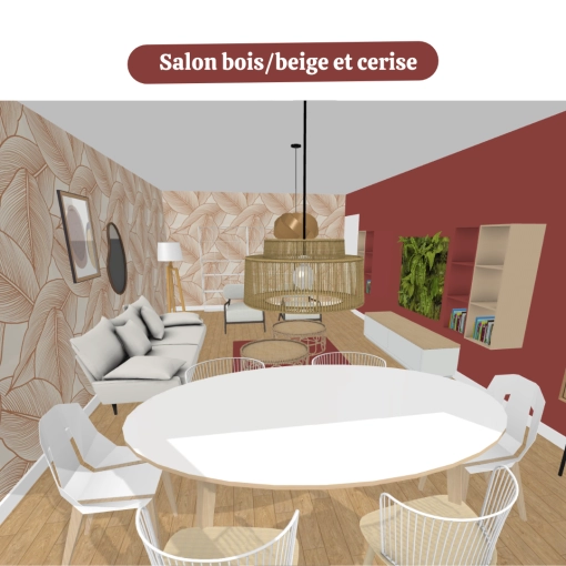 Contemporary, Living room, 3D ambiance