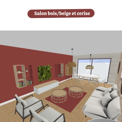 Contemporary, Living room, 3D ambiance