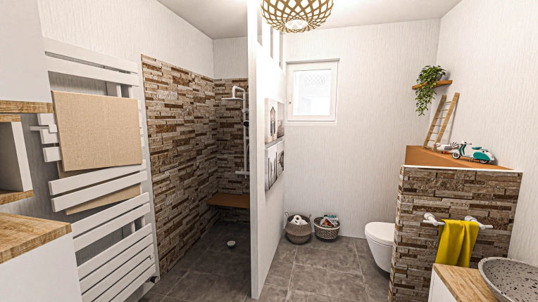 Bohemian, Vintage, Bathroom, Nature