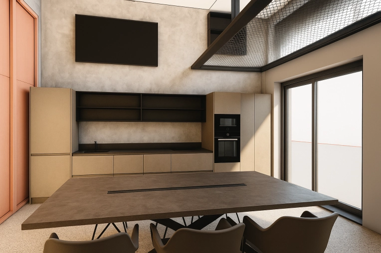 Minimalist, Contemporary, Office, Consultation Visit, Full Project, Creation of exclusive furniture, Shopping list, 3D ambiance