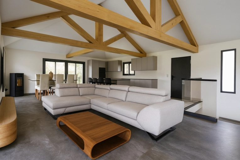 Minimalist, Chic, Living room, Consultation Visit, Full Project, Home Staging, Creation of exclusive furniture, Shopping list