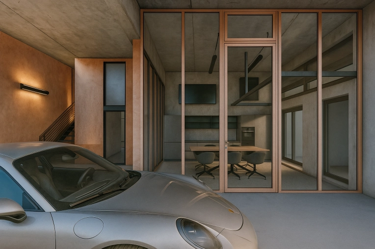 Industrial, Minimalist, Commercial Buildings, Consultation Visit, Full Project, Creation of exclusive furniture, Shopping list, 3D ambiance