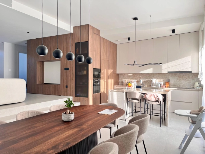 Contemporary, Kitchen, Consultation Visit, Full Project, Creation of exclusive furniture, Shopping list, 3D ambiance