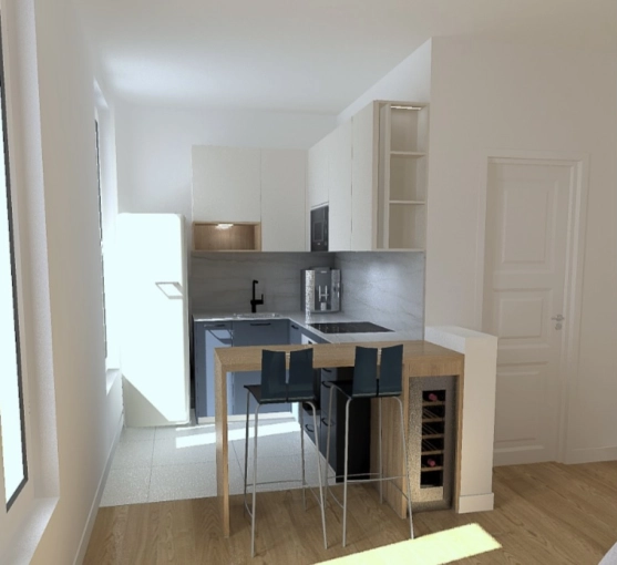 Minimalist, Contemporary, Flats / Apartments, 3D ambiance