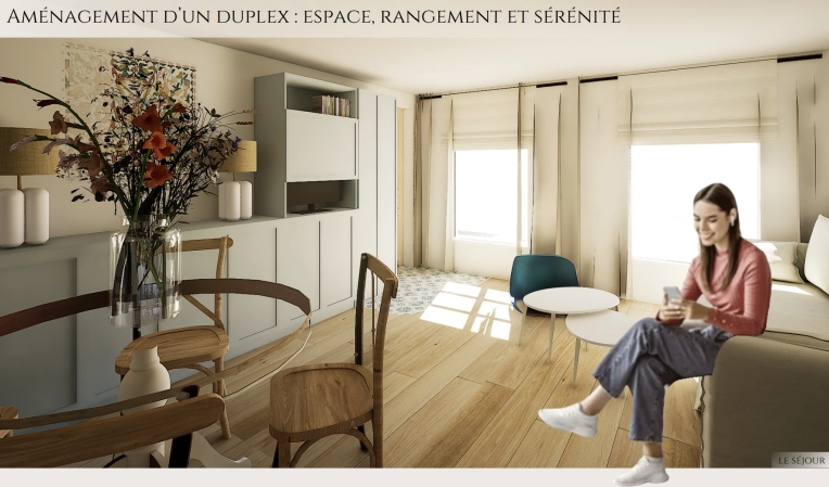 Rustic, Minimalist, Contemporary, Scandinavian, Vintage, Chic, Nature, Feng Shui, Living room, Consultation Visit, Full Project, Remote Coaching, Energy renovation, Creation of exclusive furniture, 3D ambiance