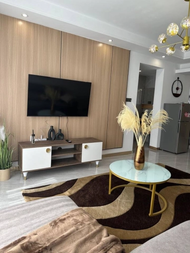 Contemporary, Chic, Living room, Full Project