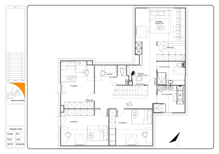 Contemporary, Flats / Apartments, Full Project, Plan