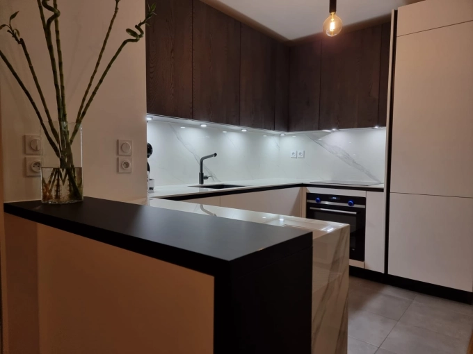 Bohemian, Contemporary, Scandinavian, Kitchen, Chic, Full Project, Creation of exclusive furniture, 3D ambiance, Plan