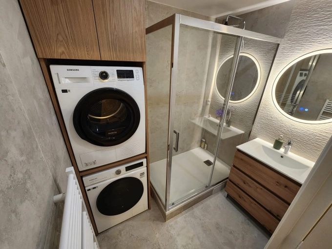 Minimalist, Contemporary, Scandinavian, Bathroom, Chic, Consultation Visit, Full Project, Energy renovation, Creation of exclusive furniture, 3D ambiance, Plan