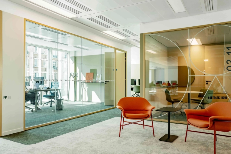 Contemporary, Office, 3D ambiance