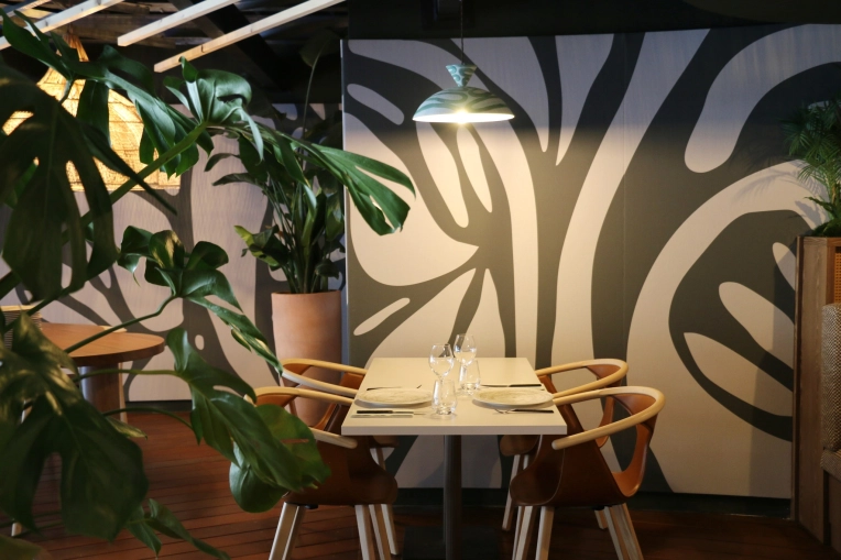 Restaurant, Nature, Consultation Visit, Full Project, Creation of exclusive furniture, Shopping list, 3D ambiance, Plan