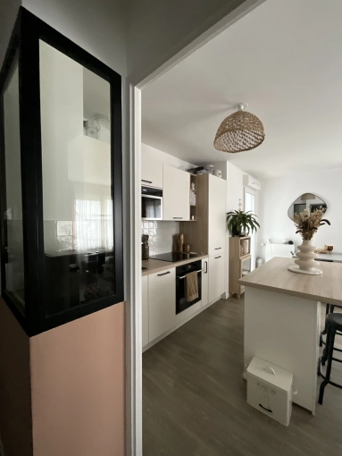 Contemporary, Kitchen, Consultation Visit, Full Project, 3D ambiance, Plan