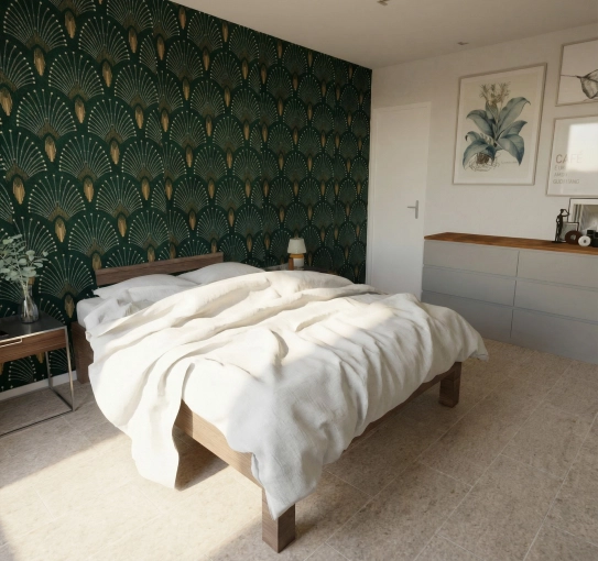 Contemporary, Room, Full Project, Shopping list, 3D ambiance, Plan