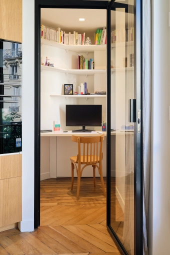 Contemporary, Vintage, Chic, Office, Full Project, Energy renovation, Creation of exclusive furniture, 3D ambiance, Plan