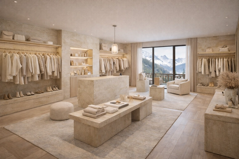 Contemporary, Scandinavian, Retail / store, 3D ambiance