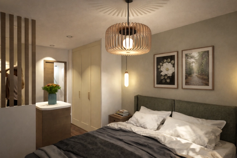 Contemporary, Room, Consultation Visit, 3D ambiance, Plan