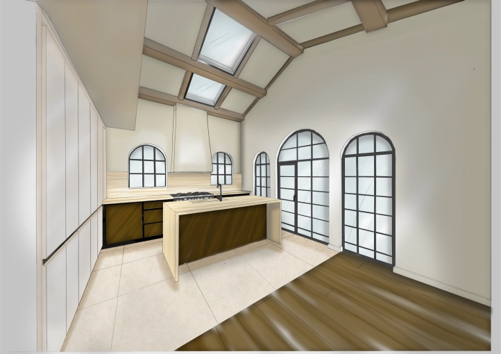 Minimalist, Contemporary, Kitchen, Consultation Visit, Full Project, 3D ambiance, Plan