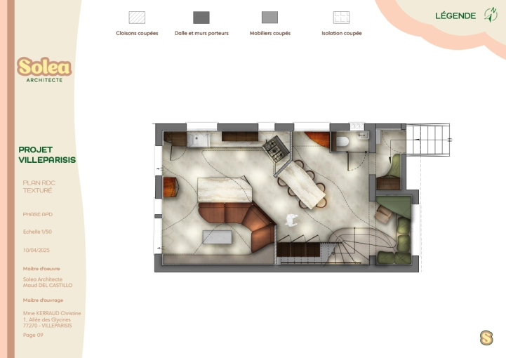 Home, Minimalist, Contemporary, Consultation Visit, Full Project, 3D ambiance, Plan