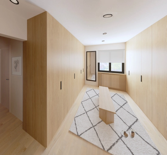 Minimalist, Contemporary, Scandinavian, Room, Chic, Nature, Creation of exclusive furniture, 3D ambiance, Plan