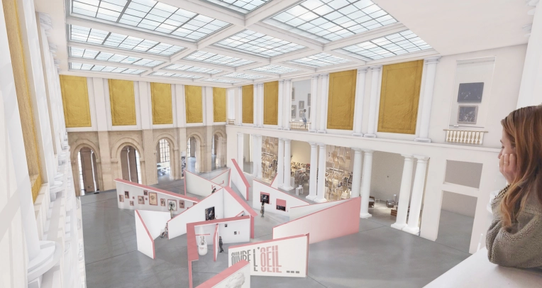 Commercial Buildings, 3D ambiance, Plan