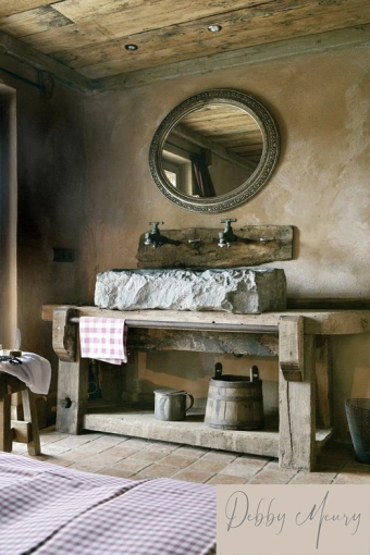 Rustic, Vintage, Bathroom, Chic, Nature, Consultation Visit, Full Project, Remote Coaching, Coach shopping, Shopping list, 3D ambiance, Plan