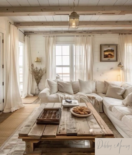 Rustic, Vintage, Chic, Living room, Consultation Visit, Full Project, Remote Coaching, Event Decor, Coach shopping, Energy renovation, Creation of exclusive furniture, Shopping list, 3D ambiance, Plan