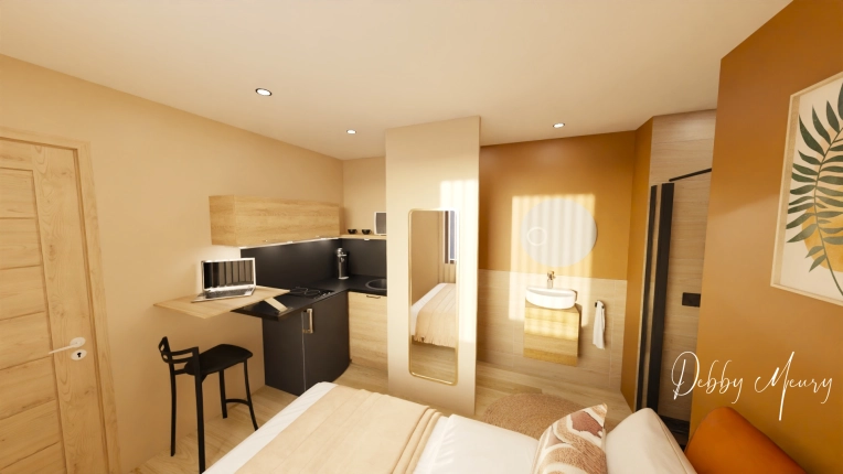 Hotel, Bohemian, Minimalist, Contemporary, Chic, Consultation Visit, Full Project, Remote Coaching, Event Decor, Coach shopping, Energy renovation, Creation of exclusive furniture, Shopping list, 3D ambiance, Plan