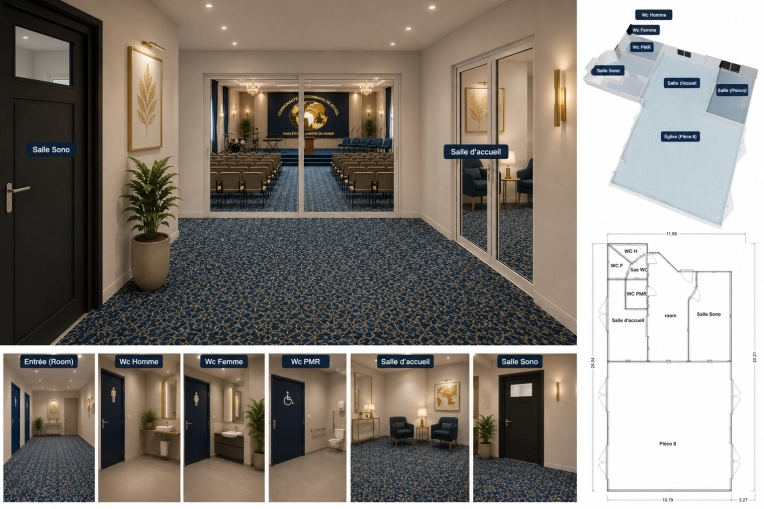 Contemporary, Buildings Open to the Public, Consultation Visit, Creation of exclusive furniture, 3D ambiance