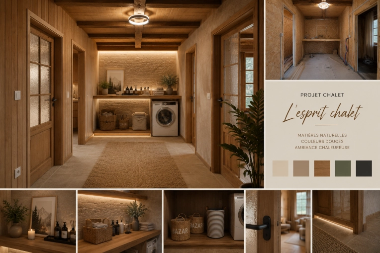 Home, Rustic, Bohemian, Nature, Feng Shui, Consultation Visit, Creation of exclusive furniture, 3D ambiance, Plan, Renovation