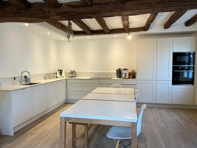 Rustic, Bohemian, Vintage, Kitchen, Full Project, Creation of exclusive furniture, 3D ambiance, Plan