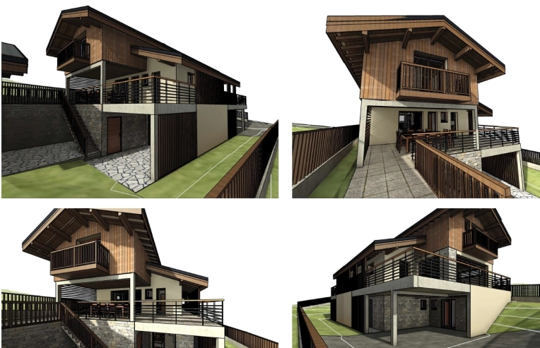 Home, Rustic, Vintage, Full Project, Creation of exclusive furniture, 3D ambiance, Plan