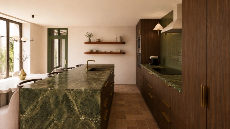 Vintage, Kitchen, Chic, Full Project, Creation of exclusive furniture, 3D ambiance, Renovation
