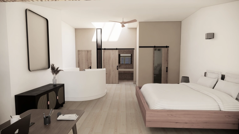 Minimalist, Scandinavian, Room, 3D ambiance