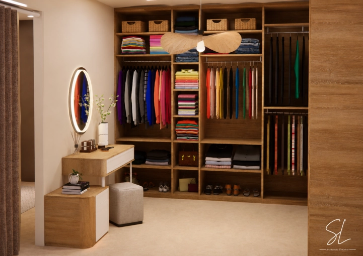 Contemporary, Dressing, 3D ambiance